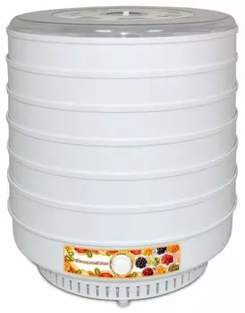 Сушилка для овощей и фруктов СПЕКТР-ПРИБОР Ветерок-2 Люкс, 600 Вт, 52-70 °С, белый