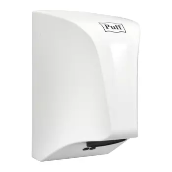 Сушилка для рук Puff 8809, 850 Вт, 10 м/с, автовключение, антивандальная, белый (1401.395)