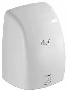 Сушилка для рук Puff 8815, 1кВт, 95 м/с, автовключение, белый (1401.375)