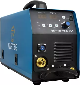 Сварочный аппарат Foxweld VARTEG DUO 200-S, TIG, MIG/MAG, MMA, полуавтомат, MMA (20A-170A), 187В-253В (7152)