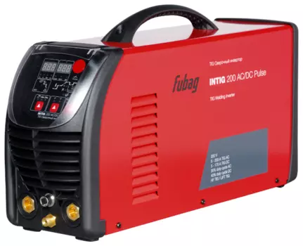 Сварочный аппарат Fubag INTIG 200 AC/DC PULSE, TIG, MMA, инверторный, MMA (5A-200A), 198В-242В (31412.1)