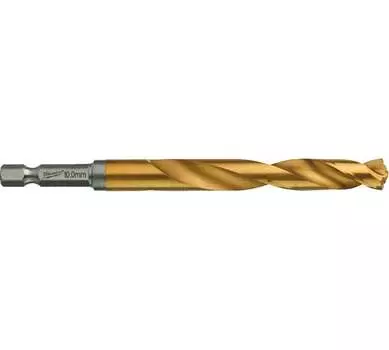 Сверло 10 мм x 120 мм/76 мм, HSS-G TiN, по металлу, Milwaukee RedHex, 5 шт. (4932478184)