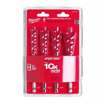 Сверло, 13-25 мм, по дереву, Milwaukee Speed Feed, 4 шт. (4932479477)