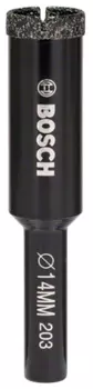 Сверло алмазное 14мм x 65мм/35мм, по камню и керамограниту, Bosch, 1шт. (2.608.550.611 14 x 65 мм)