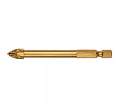 Сверло копьевидное 8мм x 76мм, по керамической плитке стеклу, FIT, 1шт. (35477)