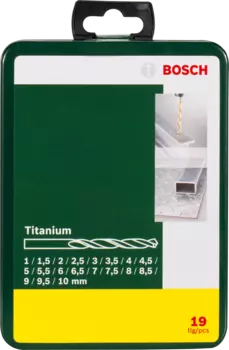 Сверло, по, металлу, Bosch Titanium, 19шт. (2607019437)