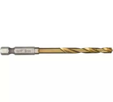 Сверло спиральное 5мм x 93мм/46мм, HSS-TiN, по металлу, Milwaukee RedHex, 1шт. (48894712)