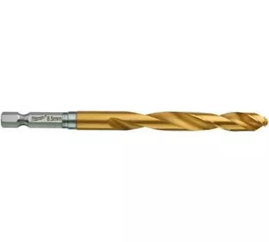 Сверло спиральное 8.5мм x 114мм/70мм, HSS-TiN, по металлу, Milwaukee RedHex, 1шт. (48894720)