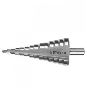 Сверло ступенчатое 7.5 см, 4-20 мм, по металлу, STAYER MASTER, 9 ступеней, 1 шт. (29660-4-20-9)