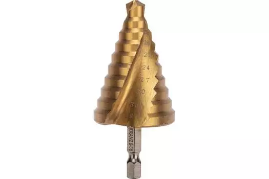 Сверло ступенчатое 98 мм, 9-36 мм, HSS, по металлу, Kranz, 1 шт. (KR-12-6614)