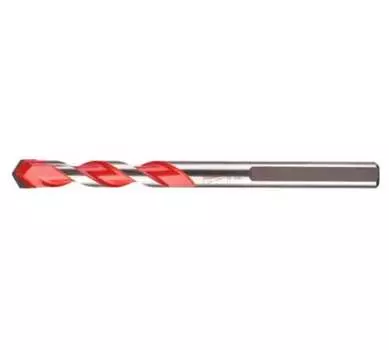 Сверло ударное 8мм x 100мм/50мм, по кирпичу бетону камню и керамограниту керамической плитке, Milwaukee Премиум, 1шт. (4932471182)
