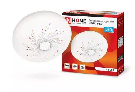Светильник бытовой IN HOME КАРУСЕЛЬ, 24 Вт, белый (4690612021874)