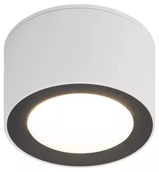 Светильник бытовой настенно-потолочный Эра OL28 WH/BK, GX53, IP20, белый/черный (Б0055581)