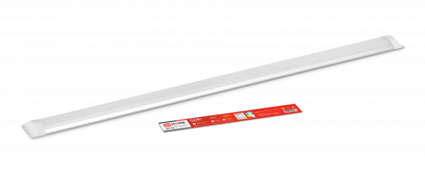 Светильник линейный светодиодный 50 Вт, 6500K, 4000лм, 1.2 м x 7.5 см x 2.6 см, IP40, опал, IN HOME SPO-108 (4690612035499)