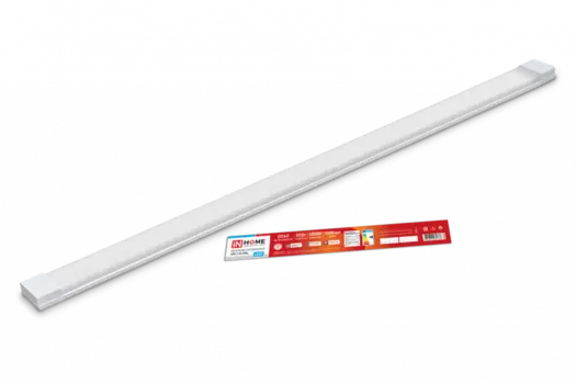 Светильник линейный светодиодный 55 Вт, 4000K, 4675лм, 1.2 м x 6.1 см x 2.4 см, IP40, опал, IN HOME SPO-110 (4690612032788)