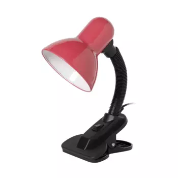 Светильник на прищепке Smartbuy SBL-DeskL01-Pink, E27, до 40 Вт, без ламп, розовый (SBL-DeskL01-Pink)