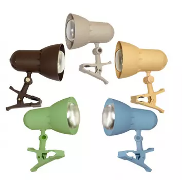 Светильник на прищепке Трансвит НАДЕЖДА1MINI, E27, 40 Вт, без ламп, Недопустимо использование ламп накаливания без зеркального покрытия, черный (000000000289)