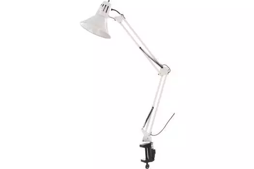 Светильник на струбцине IN HOME СНС 13Б, E27, 60 Вт, без ламп, белый (4690612012728)