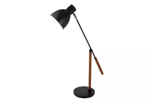 Светильник настольный Camelion KD-333 C02, E27, 40 Вт, без ламп, черный (12797)