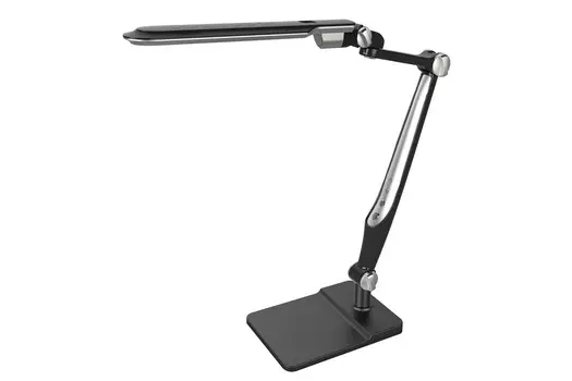 Светильник настольный Camelion KD-831, светодиоды, 10 Вт, 2700-6500К/600лм, IP20, черный/серебристый (14017)