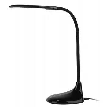 Светильник настольный ЭРА NLED-452-9W-BK, светодиоды, 9 Вт, 3000, 4500, 6000, Сенсорное переключение. Пятиступенчатый диммер для регулировки яркости. , черный (Б0019129)