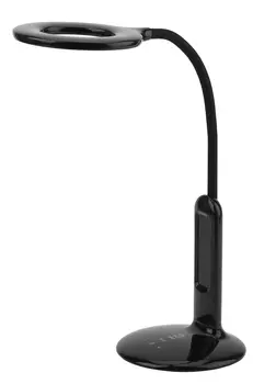 Светильник настольный ЭРА NLED-476-10W-BK, светодиоды, 10 Вт, 2700-6500К, жк дисплей с функциями часов, будильника, календаря и термометра, черный (Б0038592)