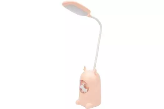 Светильник настольный REXANT Click Lite, светодиоды, 6 Вт, 4000K/525лм, АКБ, розовый (609-004)