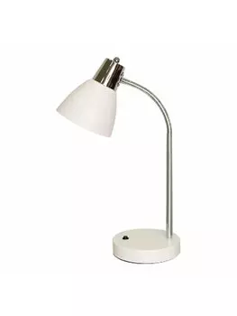 Светильник настольный Трансвит Руна, E27, 40 Вт, без ламп, белый (238886)