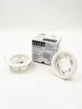 Светильник потолочный GX53 H4 2шт.в уп, 15Вт, встраиваемый, IP20, ECOLA (FW53P2ECB)