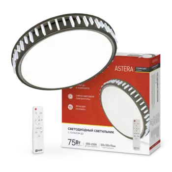 Светильник потолочный светодиодный COMFORT ASTERA , 75Вт, 3000-6500K, 6000лм, IP40, IN HOME (4690612035727)