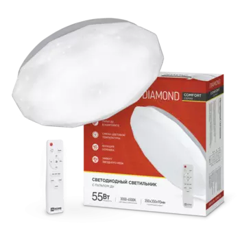 Светильник потолочный IN HOME COMFORT DIAMOND, светодиодный, IP40 (4690612035048)