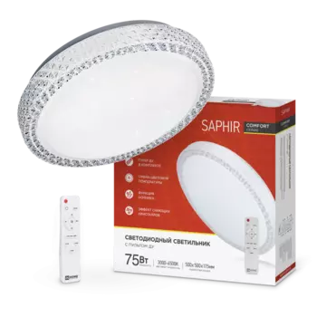 Светильник потолочный IN HOME COMFORT SAPHIR, светодиодный, IP40 (4690612035123)