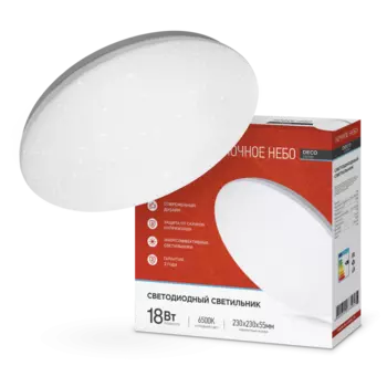 Светильник потолочный IN HOME DECO, светодиодный, IP40 (4690612033495)