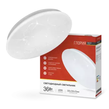 Светильник потолочный IN HOME DECO, светодиодный, IP40 (4690612025100)