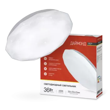 Светильник потолочный IN HOME DECO, светодиодный, IP40 (4690612033716)