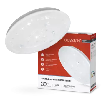 Светильник потолочный IN HOME DECO, светодиодный, IP40 (4690612025018)