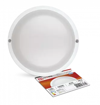 Светильник потолочный светодиодный СПП-КРУГ , 12Вт, 4000K, 960лм, IP65, IN HOME (4690612034720)