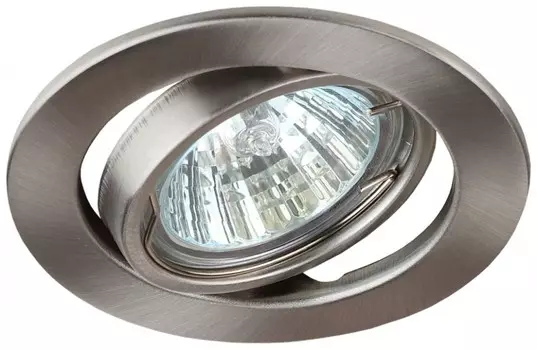 Светильник точечный LED/КГМ, GU5.3, 12 В, 50Вт, поворотный, сатин никель, ЭРА ST2A C0043808 (C0043808)