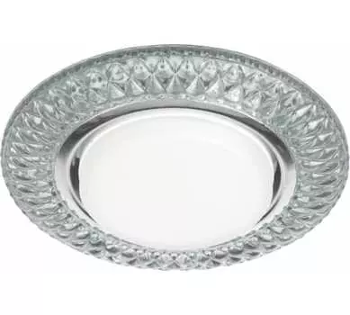 Светильник точечный LED/КГМ, GX53, 230, 15Вт, LED-подсветка, прозрачный, ЭРА Б0029627 (Б0029627)