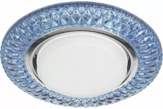 Светильник точечный светодиодный, GX53, 230, LED-подсветка, прозрачный, ЭРА DK LD23 BL1/WH (Б0029628)
