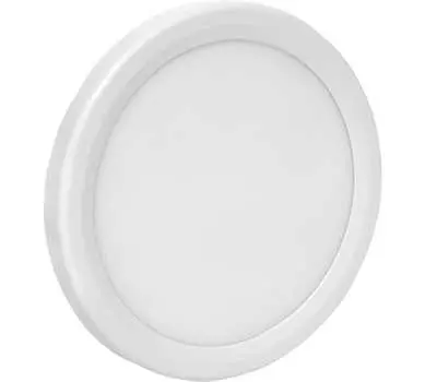 Светильник точечный светодиодный, встроенные светодиоды, 220 В, 9 Вт, 450лм, 2700 K, белый, EKF LUMA ДВО 1004 (DLL-1004-9-2700)