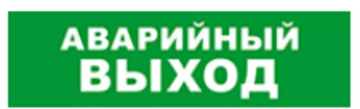 Световое табло одностороннее светодиодное, 12В, IP20, "Аварийный выход", Бастион SKAT-24 (8582)