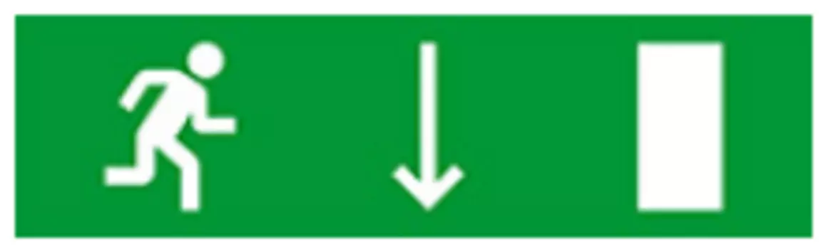 Световое табло одностороннее светодиодное, 12В, IP20, "Направление к эвакуационному выходу", Бастион SKAT-12 LUX (8538)