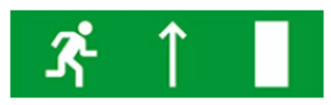Световое табло одностороннее светодиодное, 12В, IP20, "Направление к эвакуационному выходу", Бастион SKAT-12 LUX (8540)