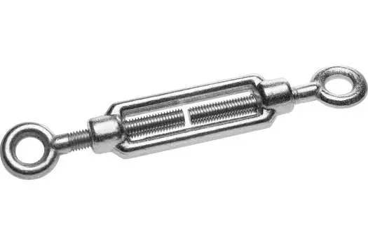 Талреп кольцо-кольцо сталь, оцинковка, М6, 11 см, DIN 1480, 15 шт., ЗУБР 4-304375-06