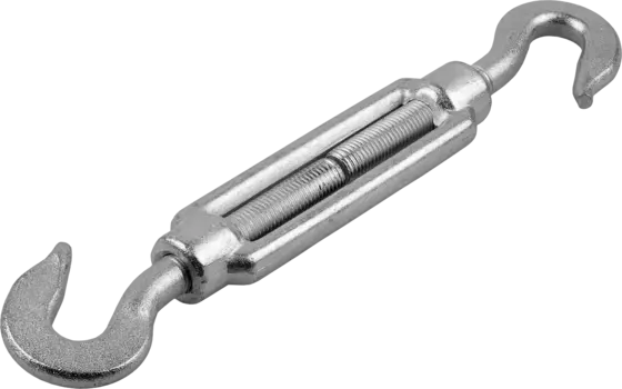 Талреп крюк-крюк кованая сталь, оцинковка, М6, 110мм, DIN 1480, ЗУБР ПРОФЕССИОНАЛ (304366-06)