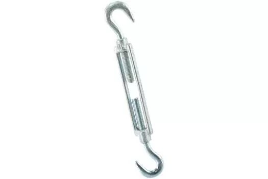 Талреп крюк-крюк оцинкованная сталь, оцинковка, М10, 12.5 см, DIN 1480, 6 шт., STAYER 30525-10