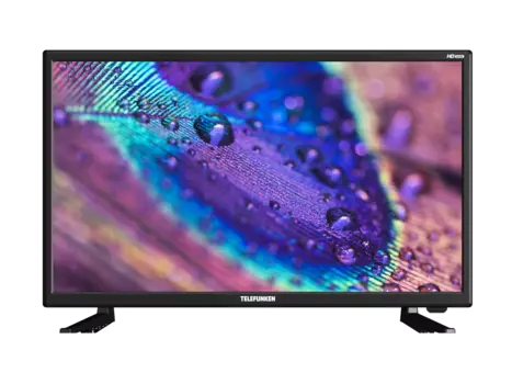 Телевизор 23.6" Telefunken TF-LED24S18T2, HD, 1366x768, DVB-T /T2 /C, HDMIx1, USBx1, черный (TF-LED24S18T2)