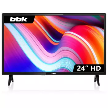 Телевизор 24" BBK 24LEM-1049/T2C (B), 1366x768, HDMIx3, USBx2, черный (24LEM-1049/T2C (B))