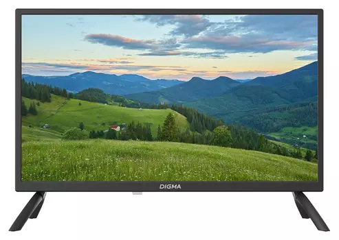 Телевизор 24" Digma DM-LED24MBB21, 1366x768, DVB-T /T2 /C, HDMIx3, USBx2, черный (DM-LED24MBB21)